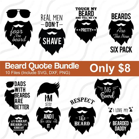 Download Beard Quote Bundle, Father Day For Cricut