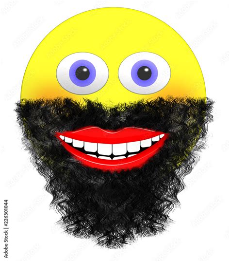 Beard Smiley Face