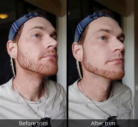 Beard Trimmer Before And After