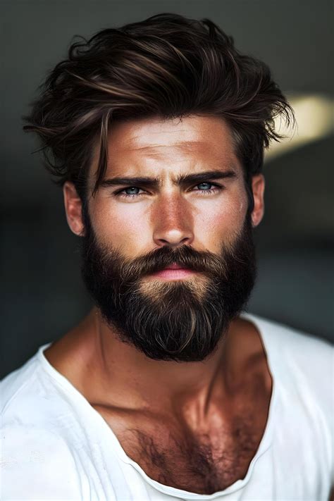 Beard With Hairstyle Images