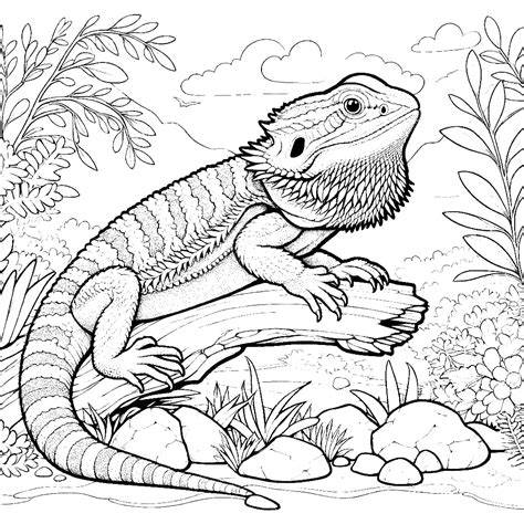Bearded Dragon Coloring Pages