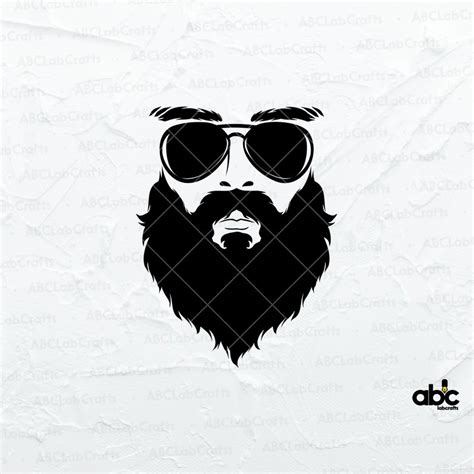 Unleash the Rugged Charm with Bearded Man SVG - A Rich Vector Collection for the Modern Macho Look!