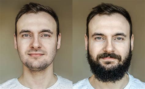 Beards Before And After Oil