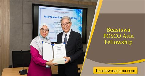 Beasiswa Posco: Peluang Emas untuk Pendidikanmu!