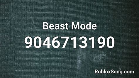Beast Mode - Roblox ID