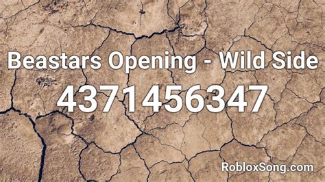 Beastars Opening - Wild Side Roblox ID