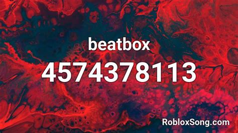Beatbox Roblox Id