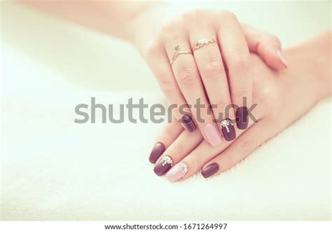 Beautiful Colored Beige Burgundy Red