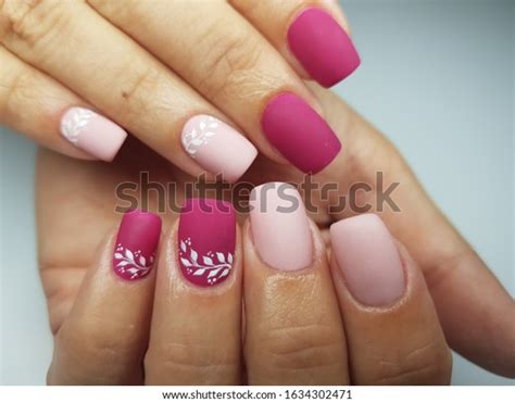 Beautiful Colorful Nails Hand Manicure