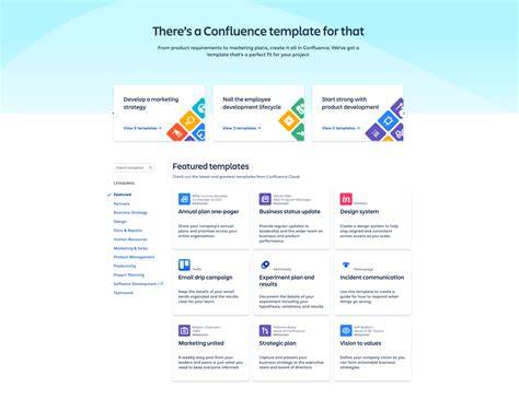 Beautiful Confluence Page Templates