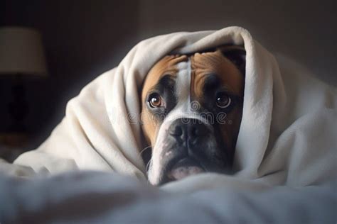 Beautiful Dog Hiding When Sick