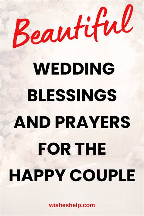 Beautiful Examples of Wedding Prayers And Blessings