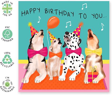 Beautiful Happy Birthday With Dogs