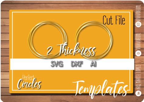 Download Beautiful Intertwined Perfect Circles Cut Files