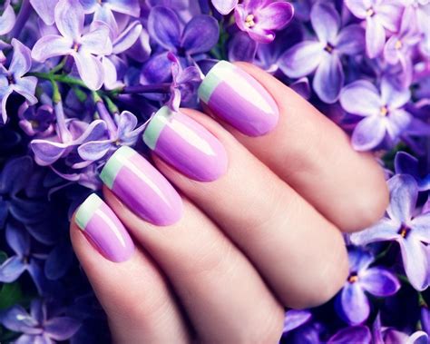 Beautiful Manicure Nails On Background