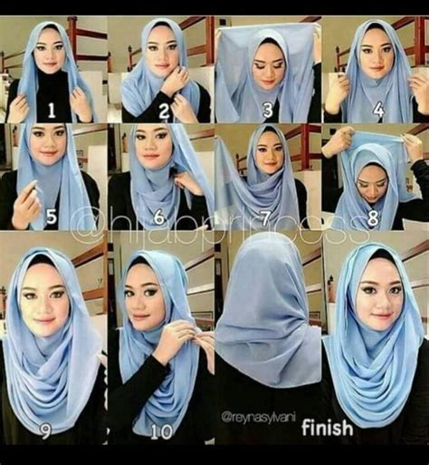 Beautiful Navy Blue Hijab Tutorial Hijab Tutorials Hijab tutorial,
Tutorial hijab segitiga