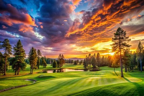 Beautiful Scenery of a Golf Course