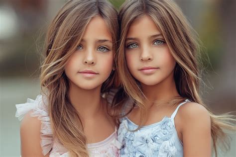 Double the Beauty: Stunning Twins That Will Leave You in Awe - A SEO title for siblings that shine with natural beauty.