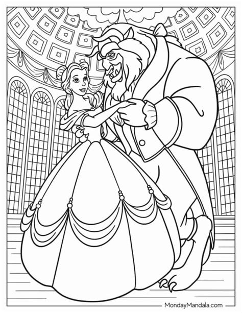 Beauty And The Beast Color Pages