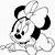 Bebê Minnie Mouse para colorir imprimir e desenhar