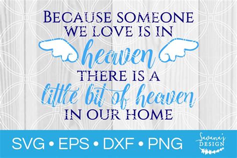 Download Because Someone We Love is in Heaven SVG File - SVG Design Commercial Use DXF Files