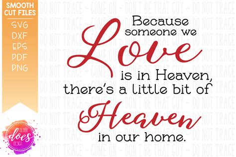 Download Because Someone We Love is in Heaven SVG File - SVG Design Files