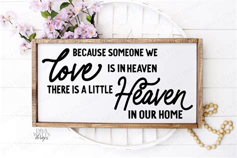 Download Because Someone We Love is in Heaven SVG File - SVG Design Printable