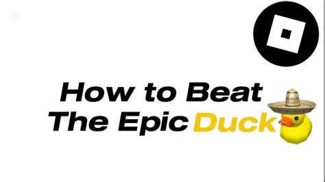 Become An Epic Duck! - Roblox
