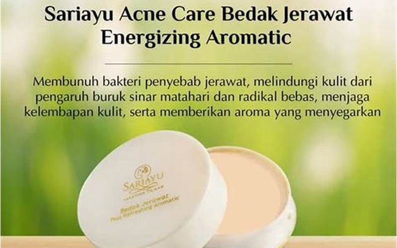 Bedak Jerawat Sariayu, Solusi Untuk Mengatasi Jerawat