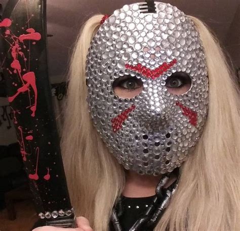 Bedazzled Jason Mask