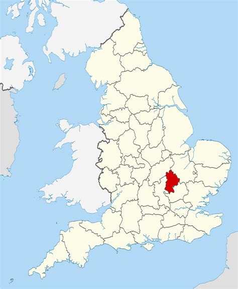 Bedfordshire On Map Of England secretmuseum