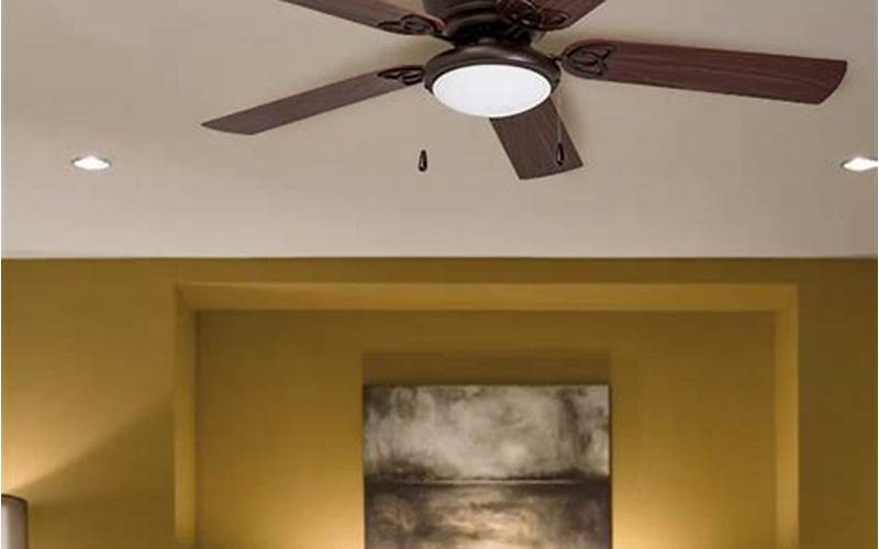 Bedroom With Stylish Ceiling Fan