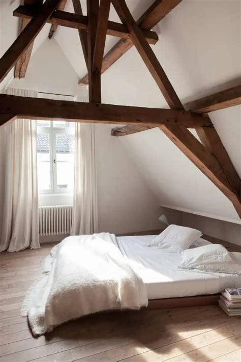 43 Impressive Bedroom Designs With Exposed Wood Beams Interior God