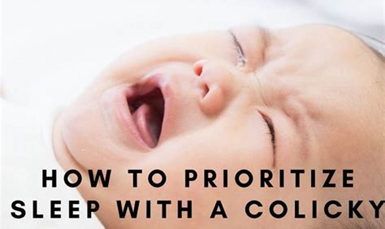 Bedtime routine for colicky babies