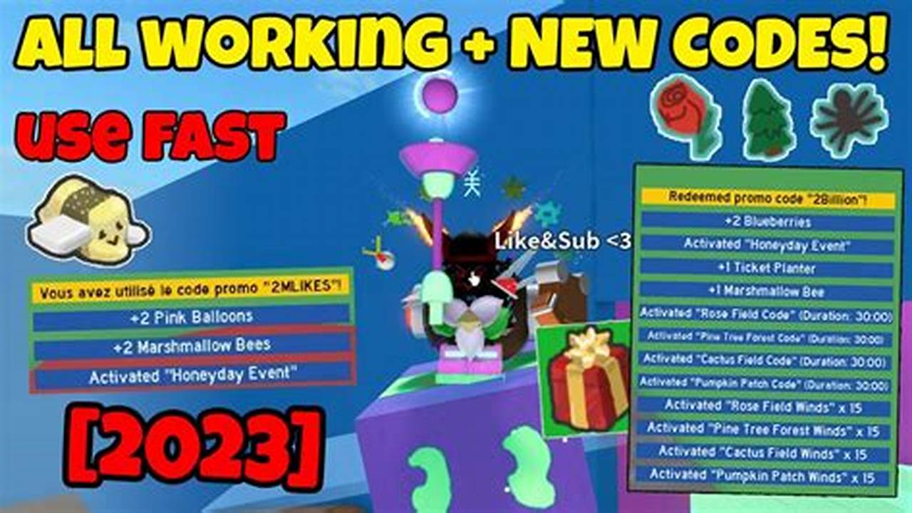 Bee Swarm Codes 2024