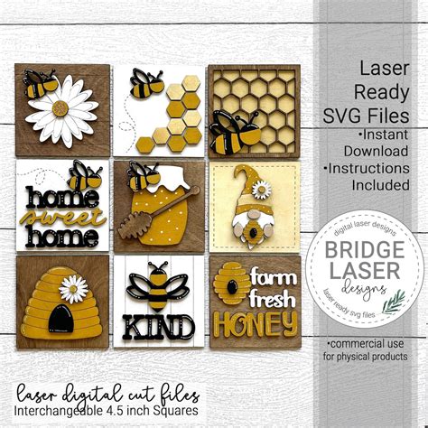 Download Bee, Honey Bee Cut Files