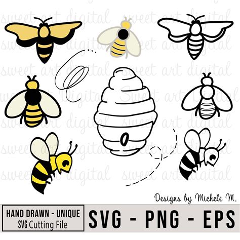 Download Bee Bumble Bee Set Bundle Files