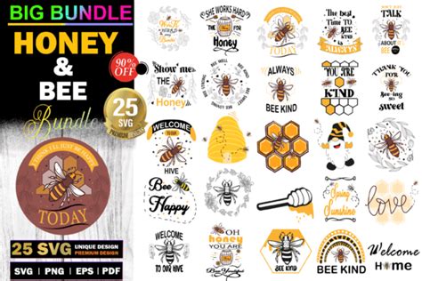 Download Bee Bundle Commercial Use for Cricut