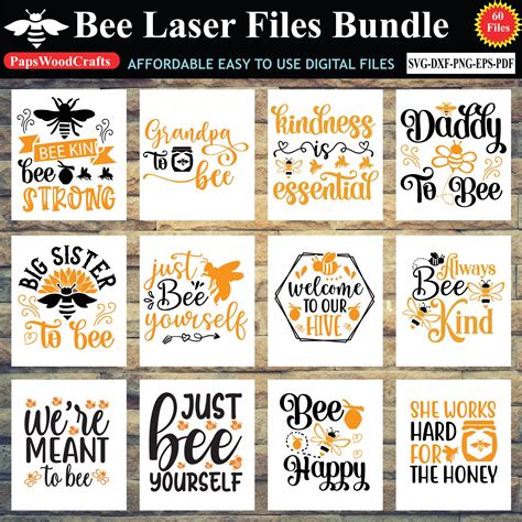 Download Bee Bundle Creativefabrica DXF Files