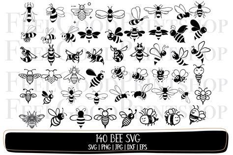 Download Bee Bundle Silhouette