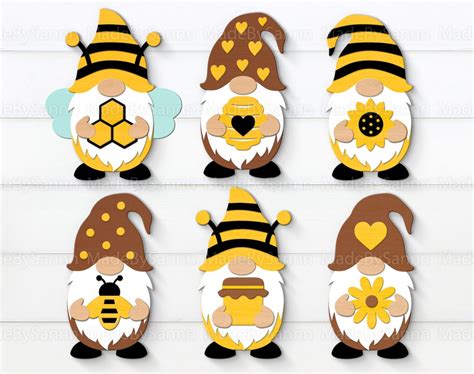 Download Bee Gnomes SVG Bundle, Bee SVG Files