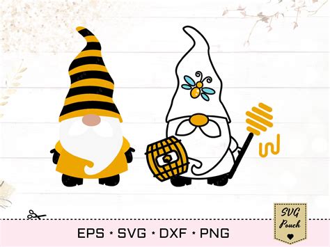 Download Bee Gnomes SVG Bundle, Bee SVG Files DXF Files