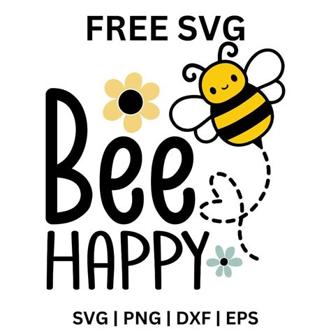Download Bee Happy Cut Files