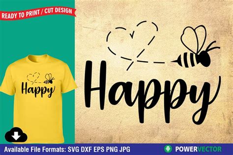 Download Bee Happy Files DXF Files
