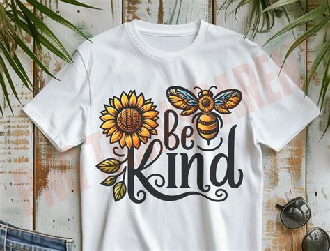 Download Bee Kind Sublimation Design Easy Edite