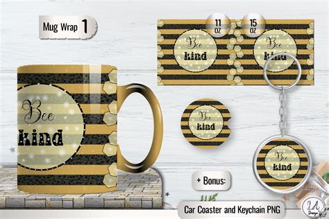 Download Bee Kind Sublimation Design Images