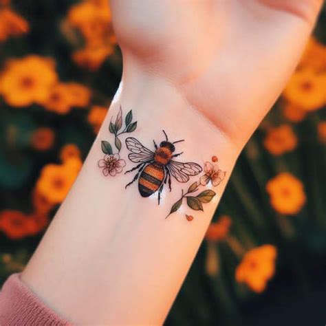 Bee Wrist Tattoo