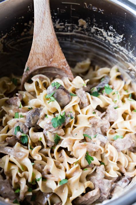 Beef Stroganoff Pressure Cooker Recipe