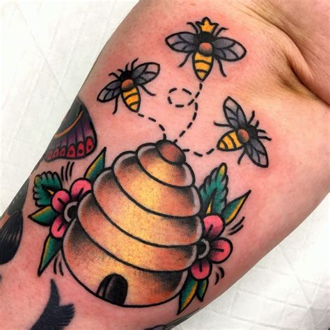 3D Bee Hive Best tattoo design ideas