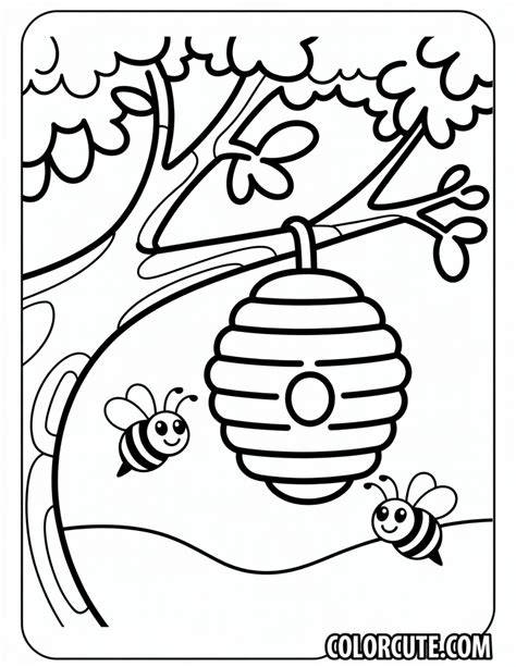 Beehive Coloring Pages